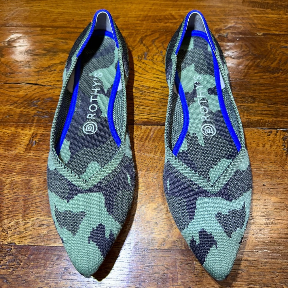 Rothy’s The Point Green CAMO Size 9